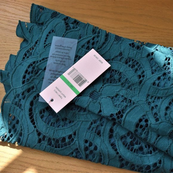 NWT Nanette Lepore Lace Long Sleeve Blouse Top. - Picture 6 of 7